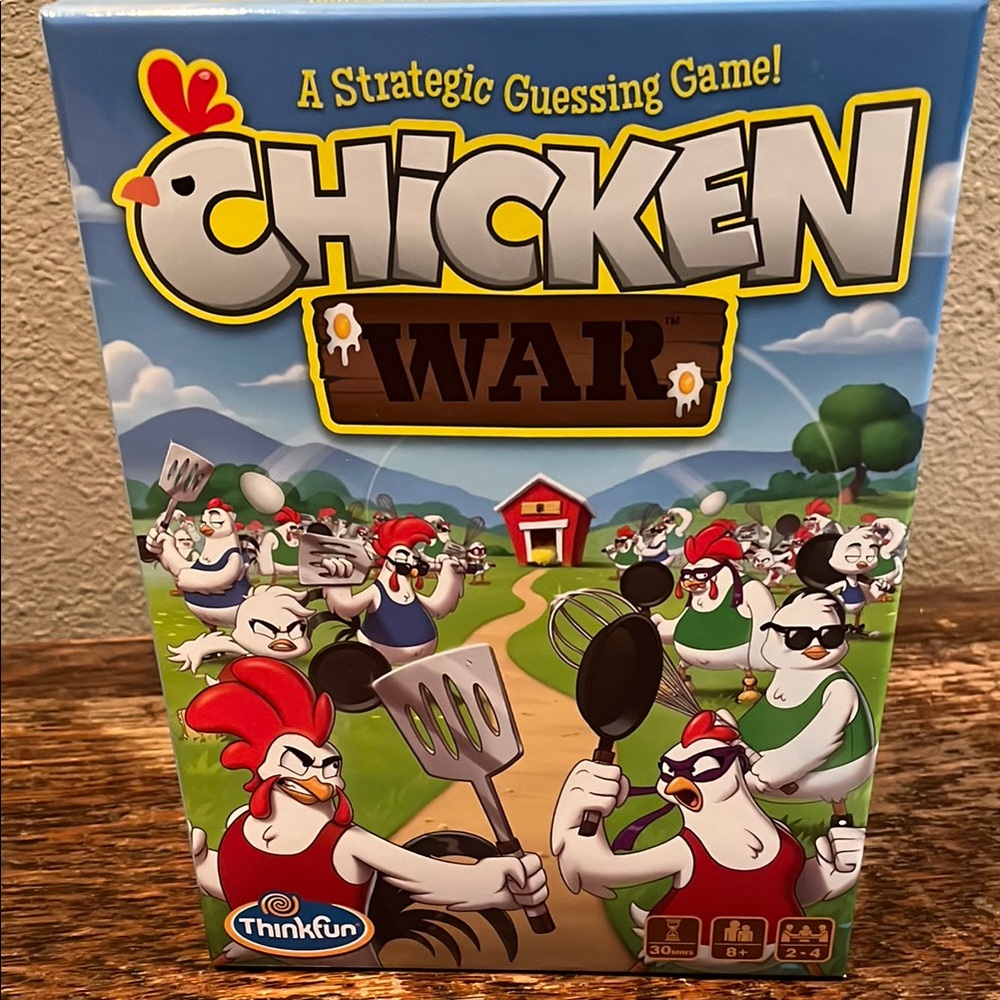 Think! Blue and Red Board Game Chicken War